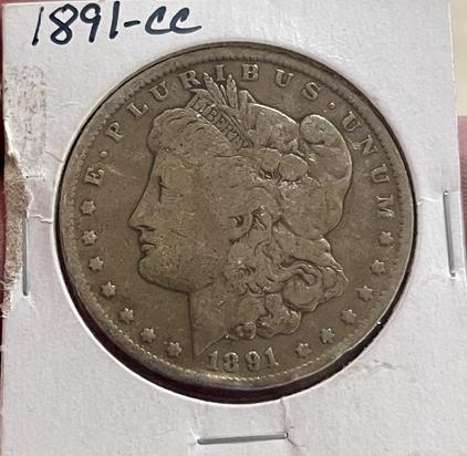 1891 CC MORGAN DOLLAR